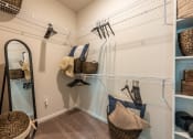 Thumbnail 13 of 65 - Walk in closet of a spacious luxury apartment at Bridge at Paloma 78754 Northeast Austin