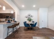 Thumbnail 5 of 65 - Dining room / area of a spacious luxury apartment at Bridge at Paloma 78754 Northeast Austin