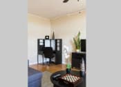 Thumbnail 8 of 35 - living room with offic ein corner