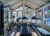 Thumbnail 13 of 17 - the gym has plenty of cardio equipment and windows