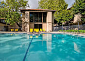Thumbnail 10 of 45 - Swimming Pool Near shade at Wilbur Oaks Apartments, Thousand Oaks, CA, 91360