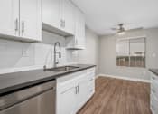 Thumbnail 3 of 67 - Stainless Steel Sink In Kitchen at Los Robles Apartments, Pasadena, California