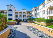 Thumbnail 46 of 74 - a view of the courtyard at the bradley braddock road station apartments
