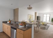 Thumbnail 4 of 44 - Kitchen, dining and living room at Vendome Place, San Jose, California