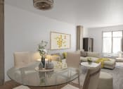 Thumbnail 15 of 44 - Living room and dining area at Vendome Place, San Jose, 95110