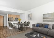 Thumbnail 12 of 44 - Living room and kitchen at Vendome Place, San Jose, California