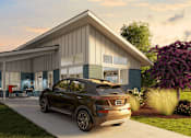 Thumbnail 7 of 11 - a car parked in front of a house