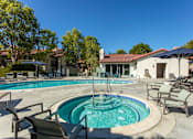 Thumbnail 7 of 57 - Outdoor pool and jacuzzi area with seating at Pointe Niguel, Laguna Niguel, California