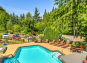 Thumbnail 14 of 73 - Pool with lounge seating at Lakemont Orchard, Issaquah  