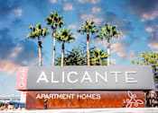 Thumbnail 14 of 98 - a sign for alicante apartment homes with palm trees