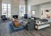 Thumbnail 6 of 39 - Clubroom with fireplace at McDermott Place, Plano, TX 75025