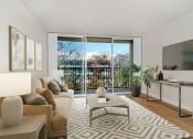 Thumbnail 34 of 86 - brewster furnished living room at Avenue Two Apartments, California, 94063