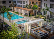 Thumbnail 7 of 29 - Aerial Pool View at Baker Block, Costa Mesa, CA, 92626