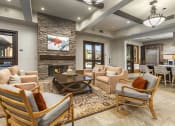 Thumbnail 12 of 28 - Living Room With Fireplace at 55+ FountainGlen  Jacaranda, Fullerton, California