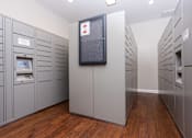 Thumbnail 25 of 80 - a row of gray lockers