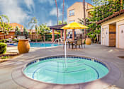 Thumbnail 9 of 80 - hot tub with seating area