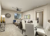 Thumbnail 3 of 28 - Living - Dining Area at 55+ FountainGlen  Jacaranda, Fullerton, CA, 92833