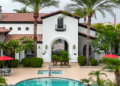 Thumbnail 21 of 52 - Swimming pool with palm trees at Dobson 2222, Arizona, 85286