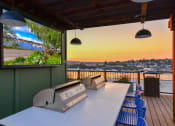 Thumbnail 7 of 33 - rooftop lounge with bbq grills