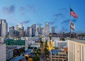 Thumbnail 11 of 89 - a view of the san francisco skyline at dusk