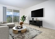 Thumbnail 5 of 28 - Living Area and Patio at 55+ FountainGlen Grand Isle, Murrieta