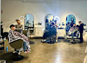 Thumbnail 24 of 68 - Salon giving haircuts to customers at Imperial Hardware Lofts, Riverside, CA, 92501