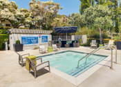 Thumbnail 5 of 28 - the pool at the preserve at ballantyne commons apartments with chairs and a pool at Harbor Pointe, Dana Point, 92629