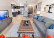 Thumbnail 77 of 83 - furnished living room at Bayswater Apartments, California, 94010