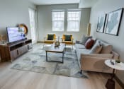 Thumbnail 3 of 83 - furnished living room at Bayswater Apartments, Burlingame