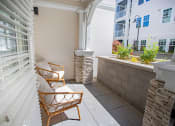 Thumbnail 12 of 83 - furnished patio at Bayswater Apartments, Burlingame, CA