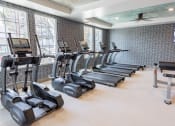 Thumbnail 27 of 83 - fitness center with treadmills at Bayswater Apartments, Burlingame, 94010