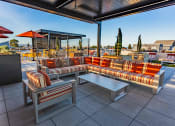 Thumbnail 33 of 83 - Rooftop lounge seating at Bayswater Apartments, Burlingame