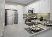Thumbnail 7 of 25 - Kitchen with Stainless Steel Appliances, High Ceilings, and Large Cabinet Space at 55+ Remington at Ladera Ranch, California