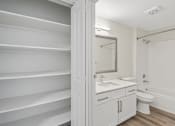 Thumbnail 47 of 73 - a bathroom with a sink and toilet at Lakemont Orchard, Issaquah  