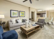 Thumbnail 1 of 28 - Living Area With Ceiling Fan at 55+ FountainGlen  Jacaranda, Fullerton, California