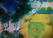 Thumbnail 36 of 78 - a birds eye view of a baseball field at Miro at the Parc, Henderson, 89074