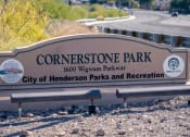 Thumbnail 45 of 78 - a sign for the cornerstone park at Miro at the Parc, Henderson, 89074