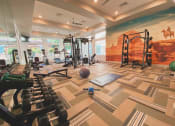 Thumbnail 48 of 67 - Fitness center with free weights