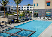 Thumbnail 65 of 93 - Pool With Relaxing Chairs at North Grove, Riverside, California