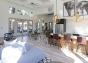 Thumbnail 46 of 62 - resident lounge and open kitchen at Capriana at Chino Hills, California, 91709