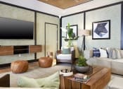 Thumbnail 20 of 84 - Clubroom seating area and TV at The Promenade Rio Vista, San Diego, 92108