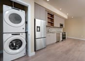 Thumbnail 85 of 117 - Kitchen With Washer Dryer at Skyview Sunset, Los Angeles, CA, 90046