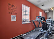 Thumbnail 16 of 40 - our gym is equipped with a treadmill and weights
