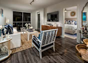 Thumbnail 6 of 25 - Living Room With Bedroom View at Chelsea Santa Monica, California, 90411