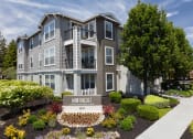 Thumbnail 1 of 36 - Exterior of apartment complex at Montrachet Apartments, California