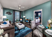 Thumbnail 1 of 30 - Living Room With Dining Area at Rize Irvine, Irvine, 92614