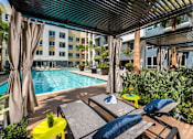 Thumbnail 14 of 30 - Pool With Cabana at Rize Irvine, Irvine, CA, 92614