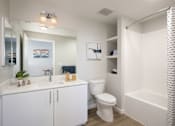 Thumbnail 84 of 87 - Bathroom with sink, toilet and tub
