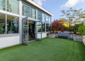 Thumbnail 32 of 50 - strata gym with outdoor green space and bench at Strata at Mission Bay, California, 94158