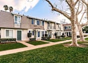 Thumbnail 17 of 27 - A row of houses with a tree in front of them at Nola 624 Apartments, West Covina